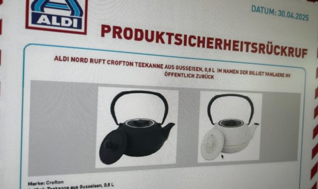 محاسبه خطر سلامت: ALDI با صدای قوری تماس می گیرد